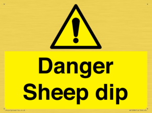 Danger Sheep dip
